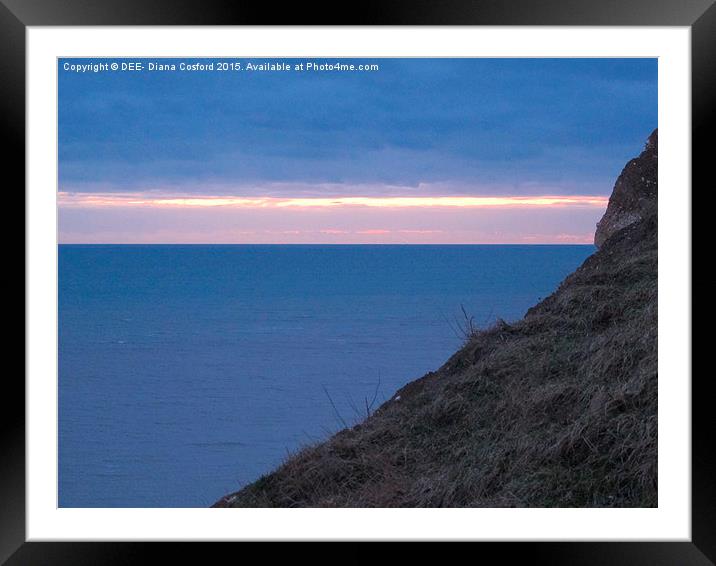  Winter's evening view from Beachy Head Framed Mounted Print by DEE- Diana Cosford
