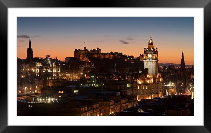 Edinburgh Framed Mounted Print by Stephen Taylor