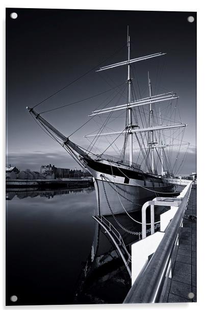 The Tall Ship Glasgow Acrylic by Stephen Taylor