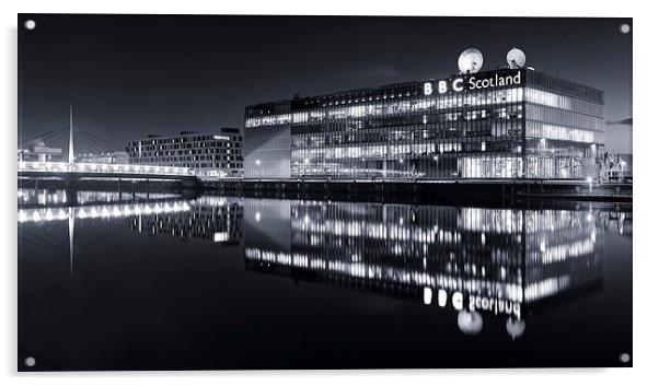 BBC Scotland Glasgow Acrylic by Stephen Taylor