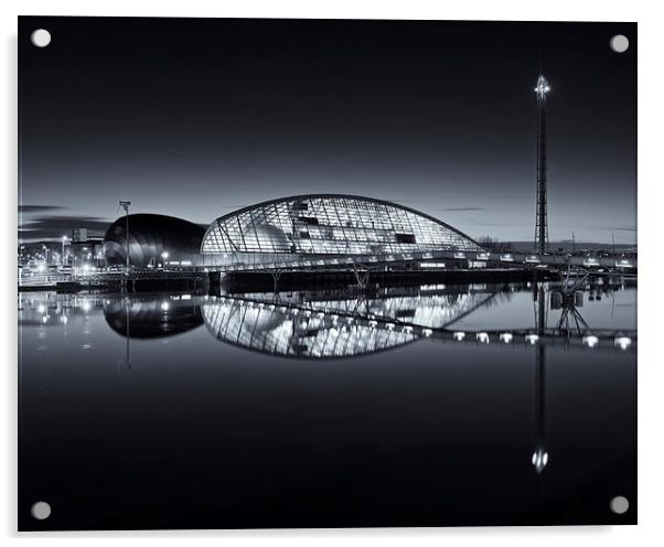 Glasgow science centre Acrylic by Stephen Taylor
