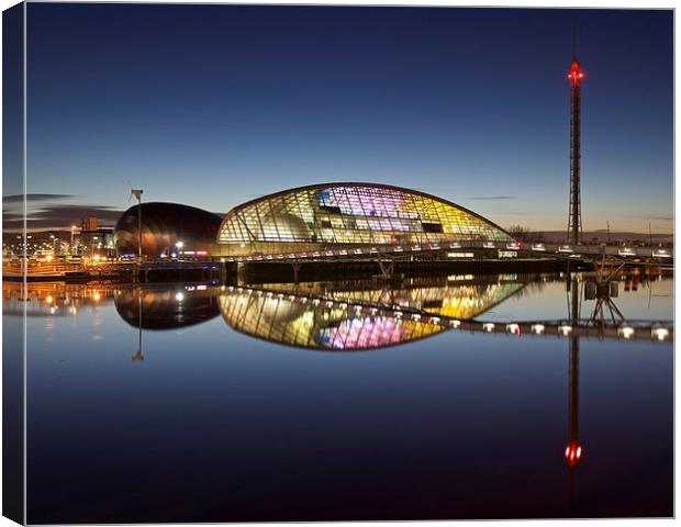 Glasgow science centre Canvas Print by Stephen Taylor