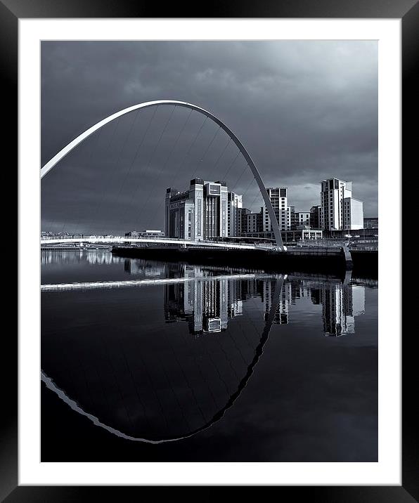 Newcastle Quayside Framed Mounted Print by Stephen Taylor
