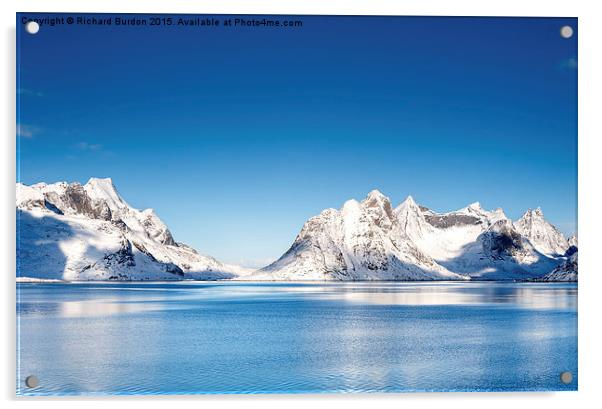  Reine Fjord Vista Acrylic by Richard Burdon