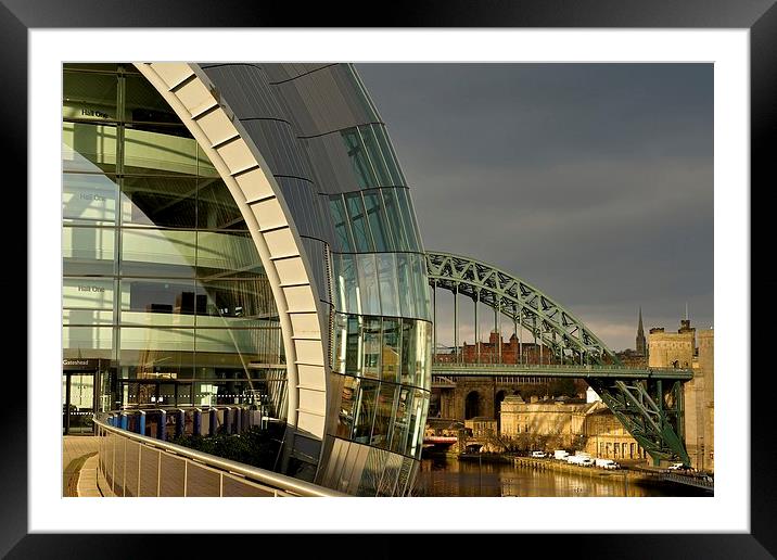 Newcastle Quayside Framed Mounted Print by Stephen Taylor