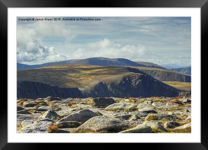 Cairngorm Views  Framed Mounted Print by Jamie Green