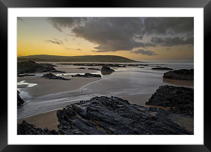   Croyde Bay sunrise Framed Mounted Print by Dave Wilkinson North Devon Ph