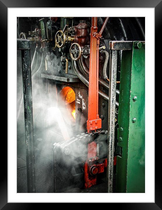  The Steam Train Furnace Framed Mounted Print by Robin East
