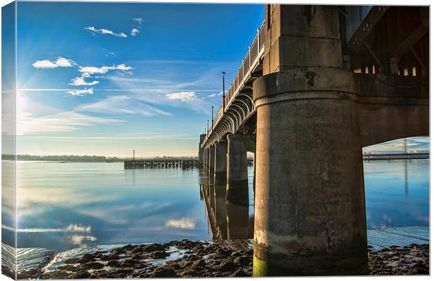   Kincardine Bridge passages Canvas Print by Garry Quinn