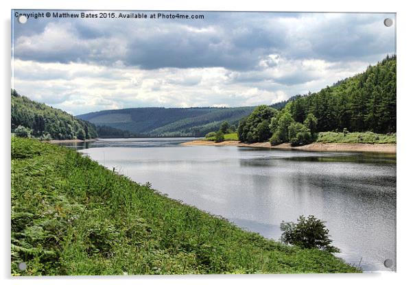 Derwent Reservoir Acrylic by Matthew Bates