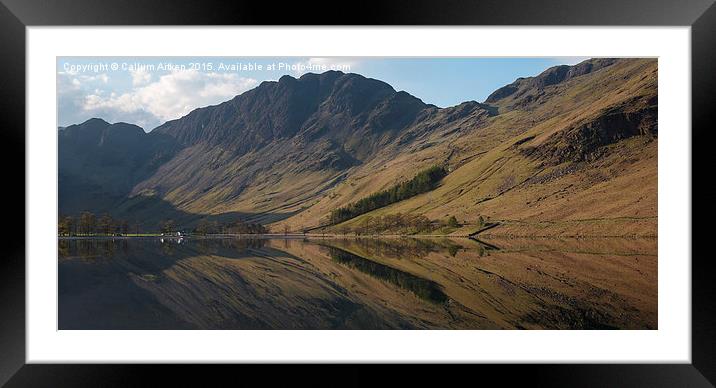 Reflections of Buttermere  Framed Mounted Print by Callum Aitken