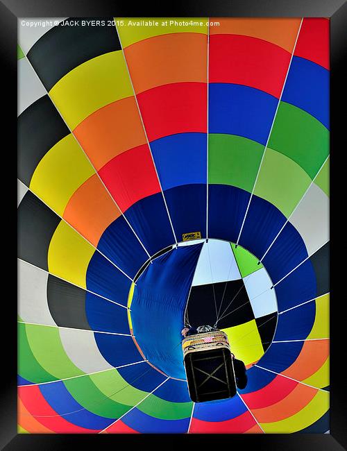 Hot Air Balloon  Framed Print by Jack Byers