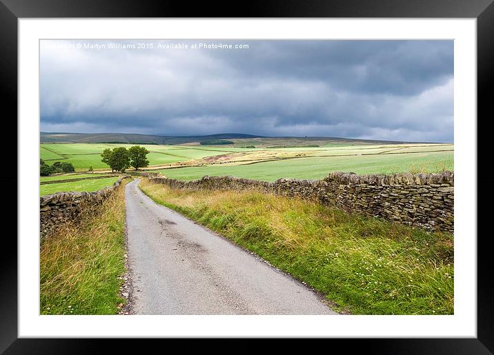 Derbyshire Storm Clouds Framed Mounted Print by Martyn Williams