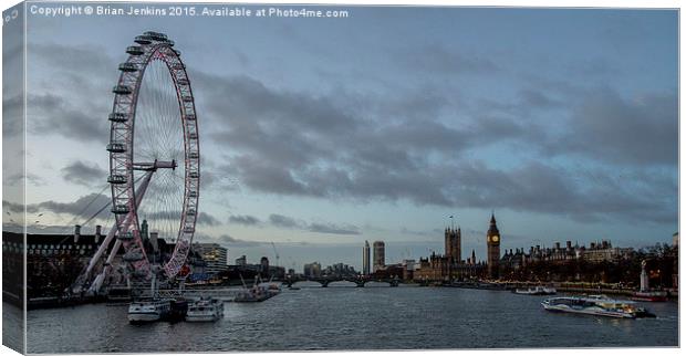  London Eye at dawn Canvas Print by Brian Jenkins