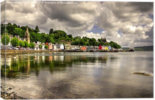 Tobermory's Harbour  Canvas Print by Rob Hawkins