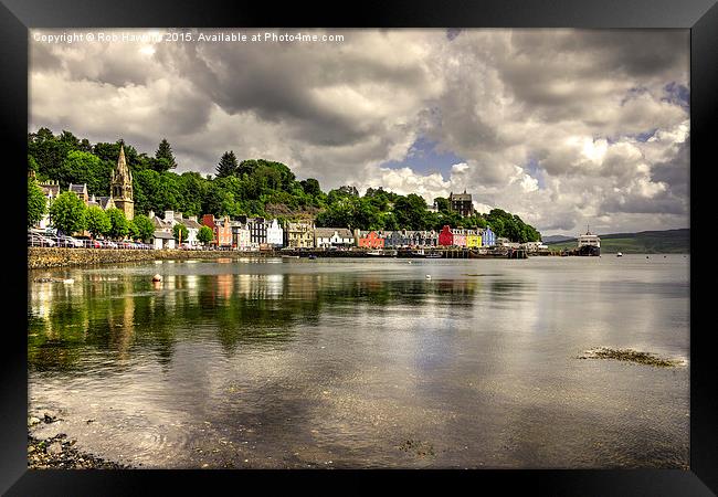 Tobermory's Harbour  Framed Print by Rob Hawkins