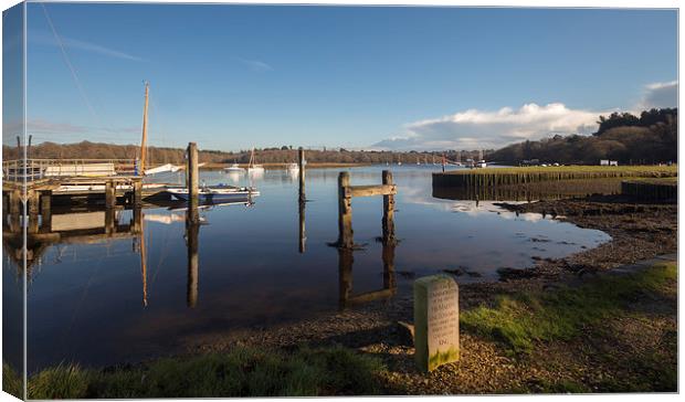  Bucklers Hard Harbour Canvas Print by Simon Mills