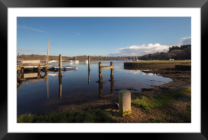  Bucklers Hard Harbour Framed Mounted Print by Simon Mills