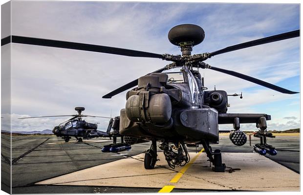 AH-64 Apache helicopters Canvas Print by P H