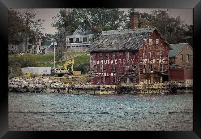  Gloucester Harbor Paint Manufactory Framed Print by Tom and Dawn Gari