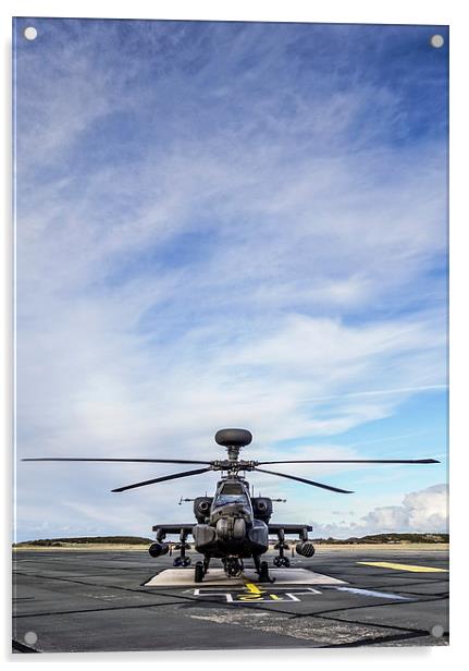 Apache attack helicopter Acrylic by P H
