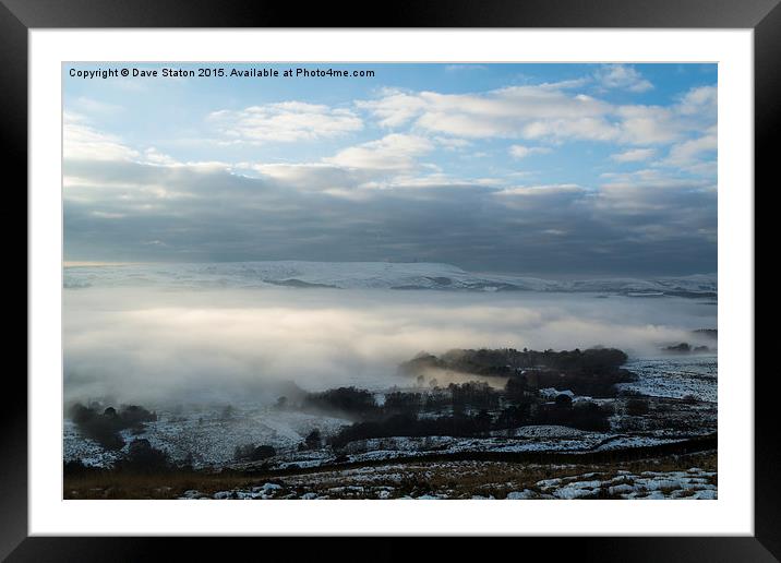  Winter Hill.  Framed Mounted Print by Dave Staton