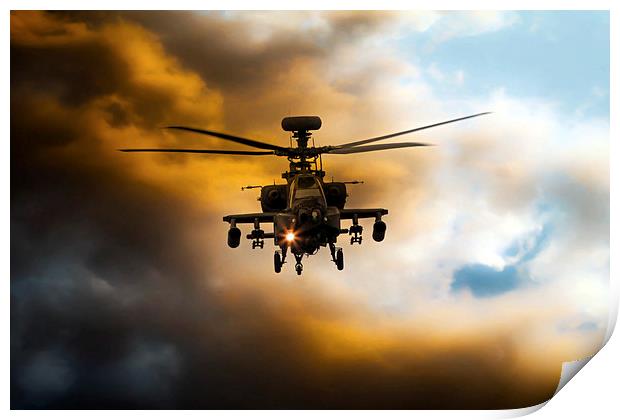 Apache Hunter  Print by J Biggadike