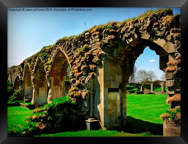 Ruins of Hailes Abbey  Framed Print by Jason Williams