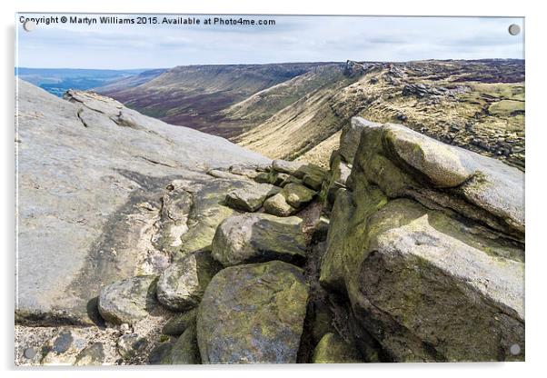 Seal Edge, Kinder Scout Acrylic by Martyn Williams