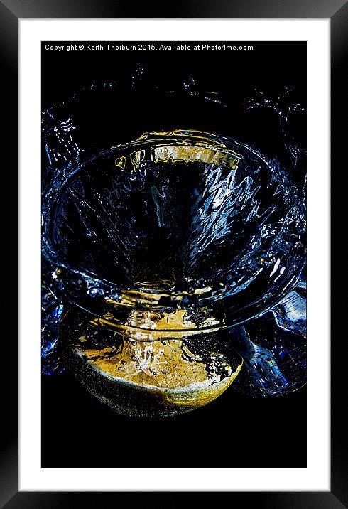 Lemon in ma Drink Framed Mounted Print by Keith Thorburn EFIAP/b