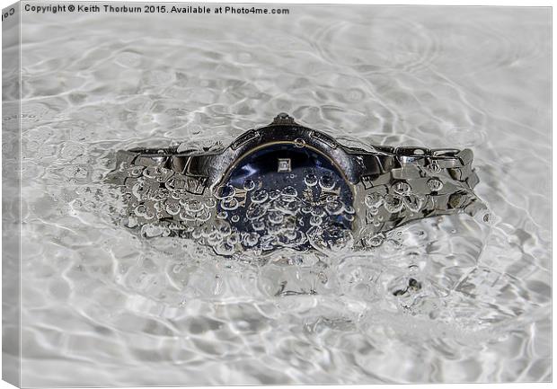 Watches in Water Canvas Print by Keith Thorburn EFIAP/b