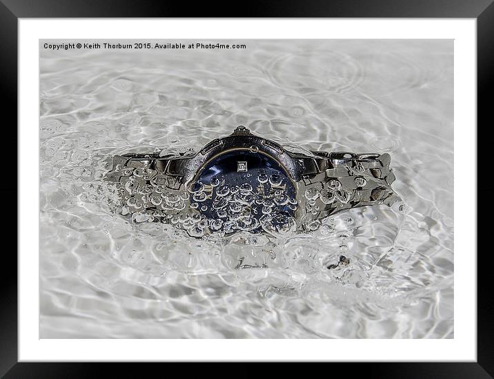 Watches in Water Framed Mounted Print by Keith Thorburn EFIAP/b