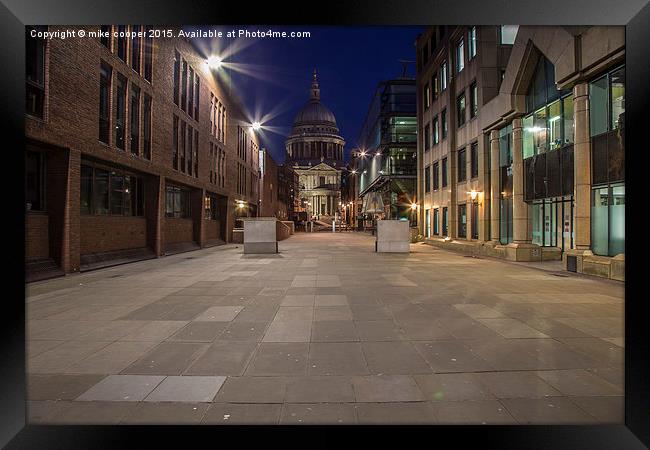  the road to St pauls Framed Print by mike cooper