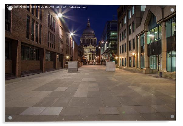  the road to St pauls Acrylic by mike cooper