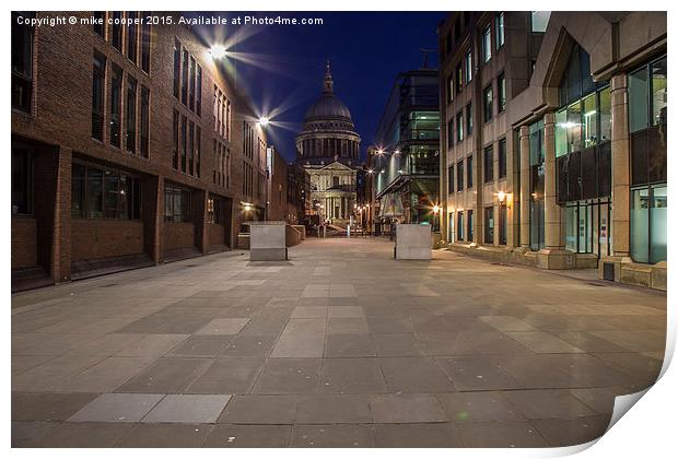  the road to St pauls Print by mike cooper