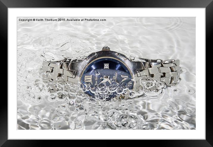 Watches in Water Framed Mounted Print by Keith Thorburn EFIAP/b
