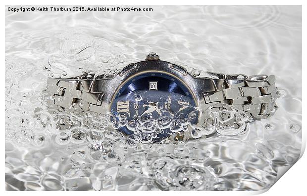Watches in Water Print by Keith Thorburn EFIAP/b