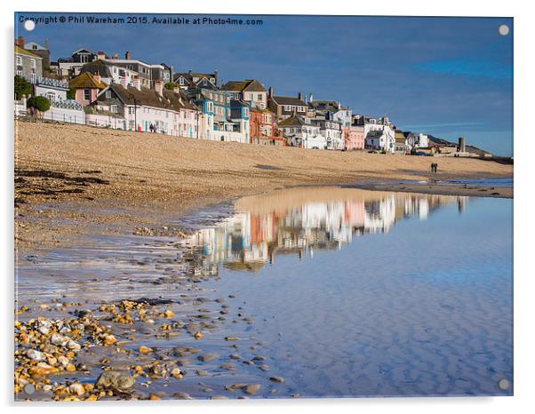  Lyme Regis Acrylic by Phil Wareham