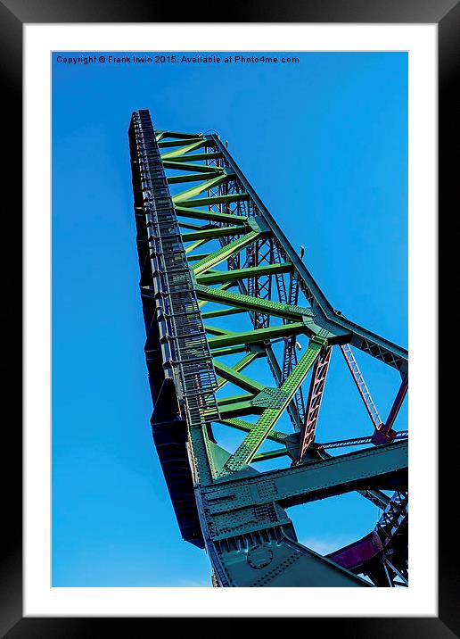  Duke Street bridge - open position Framed Mounted Print by Frank Irwin