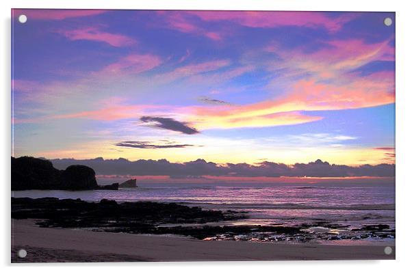 Red Sky in Morning, Sailor Take Warning Acrylic by james balzano, jr.
