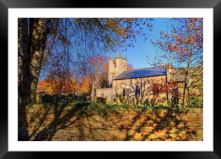 Christ Church, Dore in Autumn  Framed Mounted Print by Darren Galpin