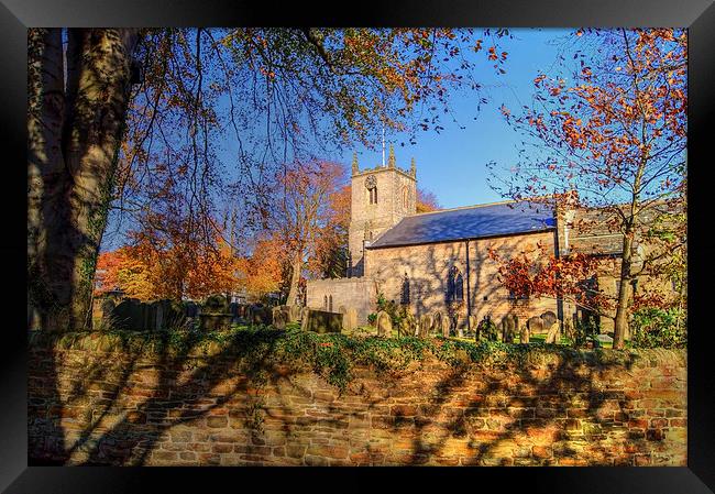 Christ Church, Dore in Autumn  Framed Print by Darren Galpin