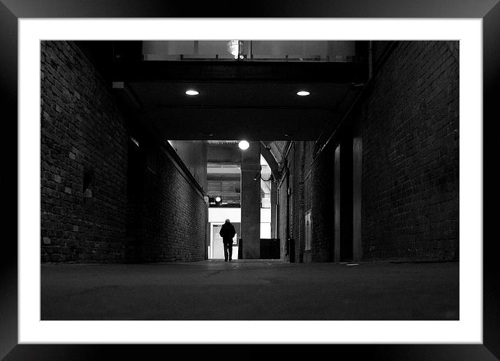  Alley Man Framed Mounted Print by Squawk Photography