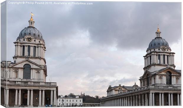  Royal Naval College at Greenwich Canvas Print by Philip Pound