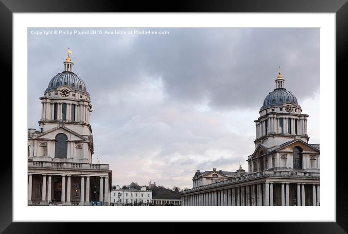 Royal Naval College at Greenwich Framed Mounted Print by Philip Pound