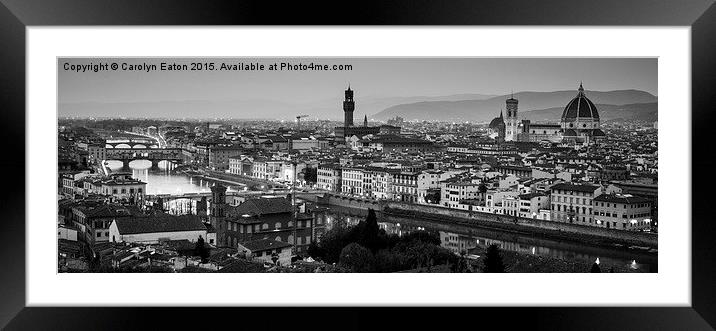  Florence, Tuscany, Italy Framed Mounted Print by Carolyn Eaton