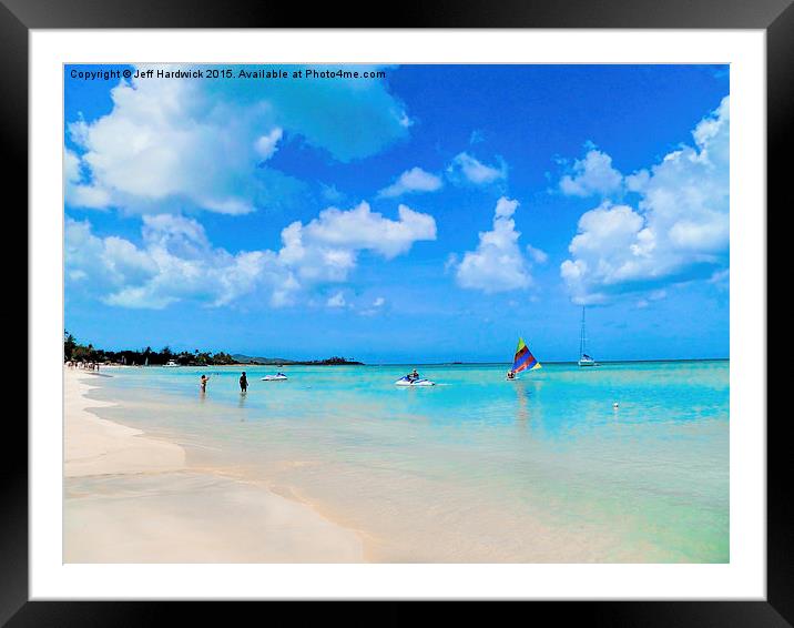  On the beach Framed Mounted Print by Jeff Hardwick