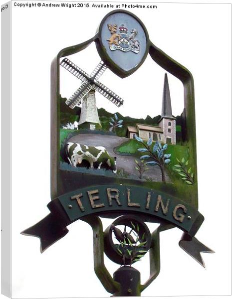  Terling, Essex Canvas Print by Andrew Wright