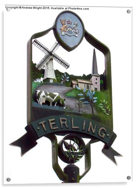  Terling, Essex Acrylic by Andrew Wright