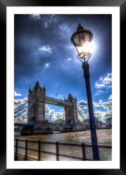 Tower Bridge View Framed Mounted Print by David Pyatt